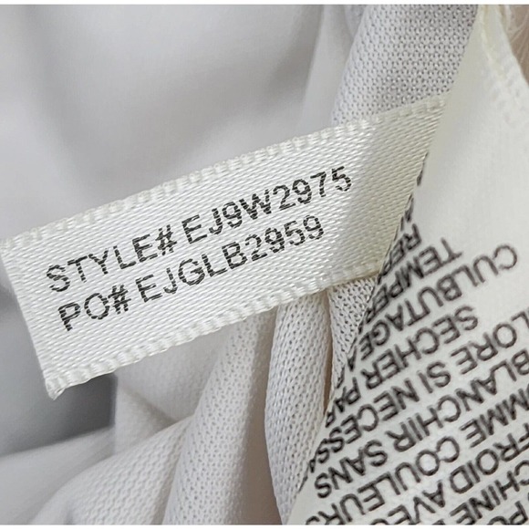 Eliza J Geo Striped Shift Dress Blue Stretchy Lined Size 14W NWT - Picture 11 of 11